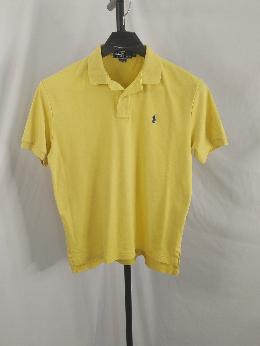 Polo Ralph Lauren Yellow Polo Shirt Mens Medium Short Sleeve Classic Logo